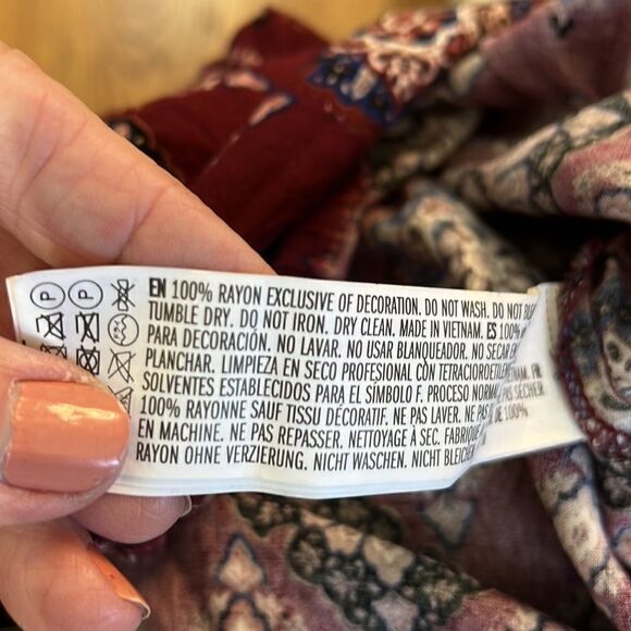 Forever 21 Boho Crop Top Medium - Picture 8 of 8